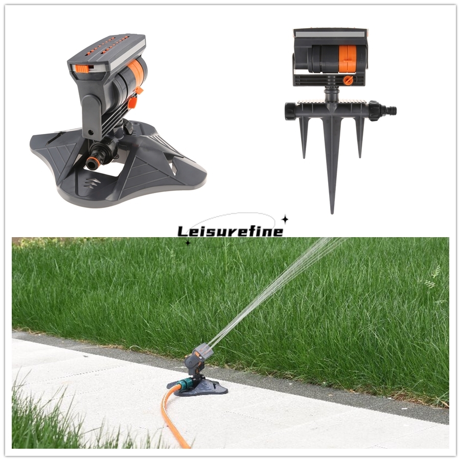 Automatic Watering - 自動庭園スプリンクラー スイング調整可能な流量 大範囲灌漑散水システム 回転式芝生庭屋外植栽用