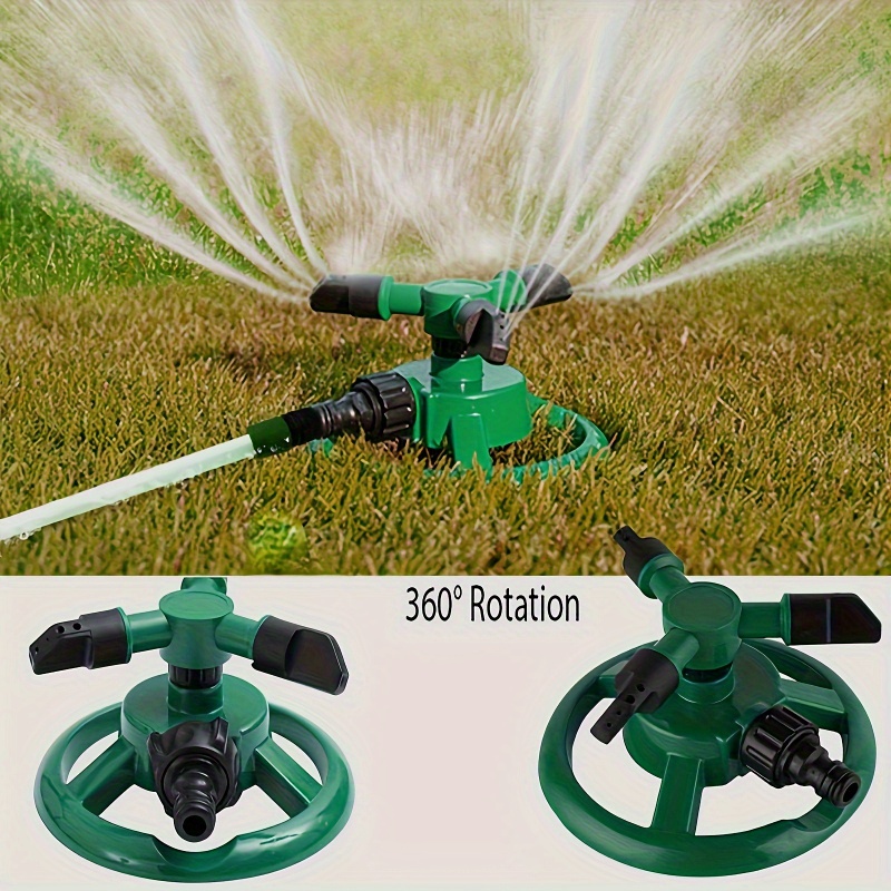 Automatic Watering - 360 ° 超広範囲自動回転ノズル、芝生や庭の灌漑に適しており、効率的な散水が可能