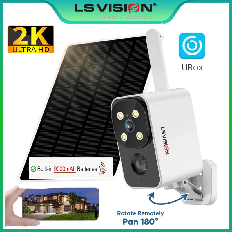 Garden Camera - LS VISION屋外ソーラーカメラ ワイヤレスカメラ WIFI/4G 超長待機時間 PIRモーションライト