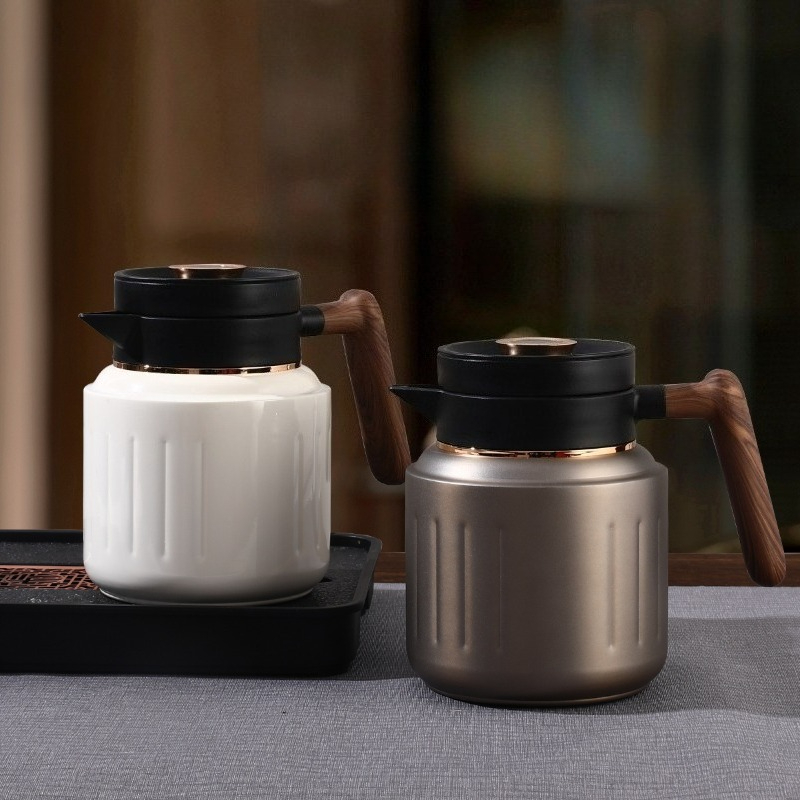 Smart Pot - 1000ML 高級スマートコーヒーポット 家庭用 大容量 フィルター付き 紅茶ポット