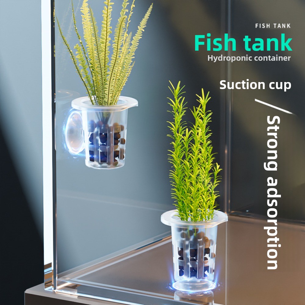 10個入り透明植物水耕栽培ポット、吸盤付きプラスチック製水草 - Hydroponic Grow Pod のレビューと価格