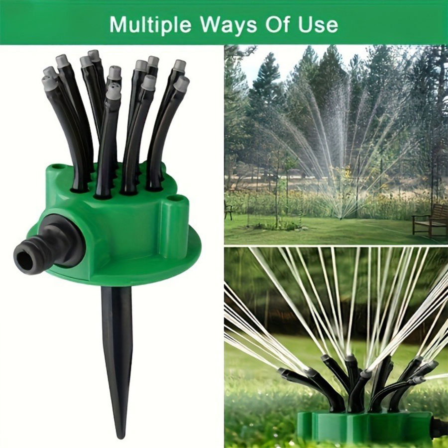 360 °   自動回転式ガーデン散水器、多ノズル芝生散水ス - Automatic Watering のレビューと価格