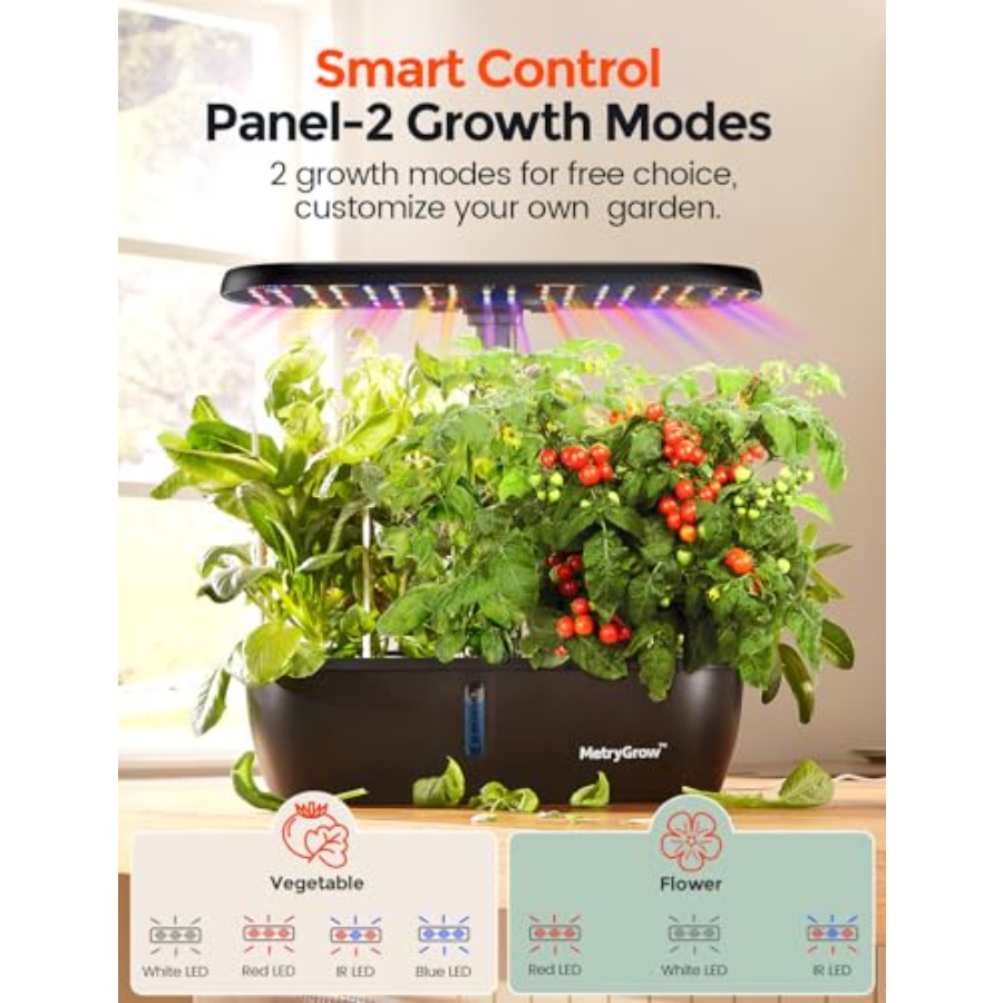 MG-15 水耕栽培システムキット スマート屋内庭園 24W - Hydroponic Grow Pod のレビューと価格