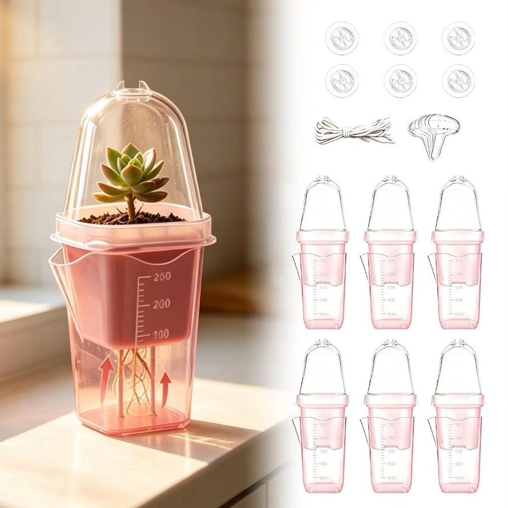 プラスチック製自動給水植木鉢 二層構造 根元が見える透明な植 - Hydroponic Grow Pod のレビューと価格