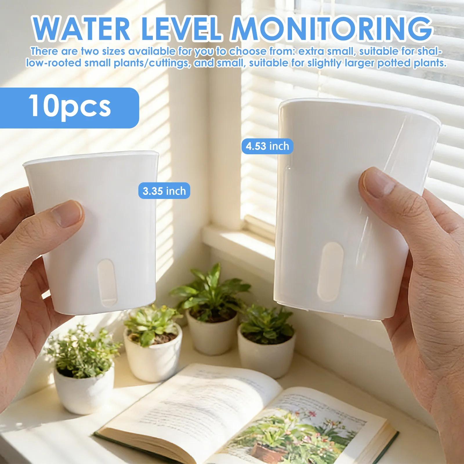 10 個自動散水プランター怠惰な水耕栽培フラワーポットプラス - Hydroponic Grow Pod のレビューと価格
