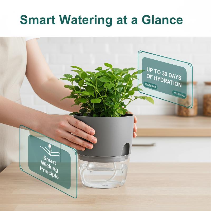 1個入り、透明なプラスチック製プランター。自動給水機能付きで - Hydroponic Grow Pod のレビューと価格