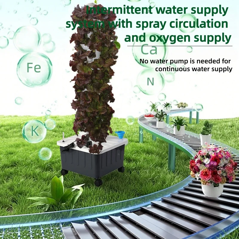 水耕栽培タワー、インテリジェントな土を使わない栽培システム、 - Hydroponic Tower のレビューと価格