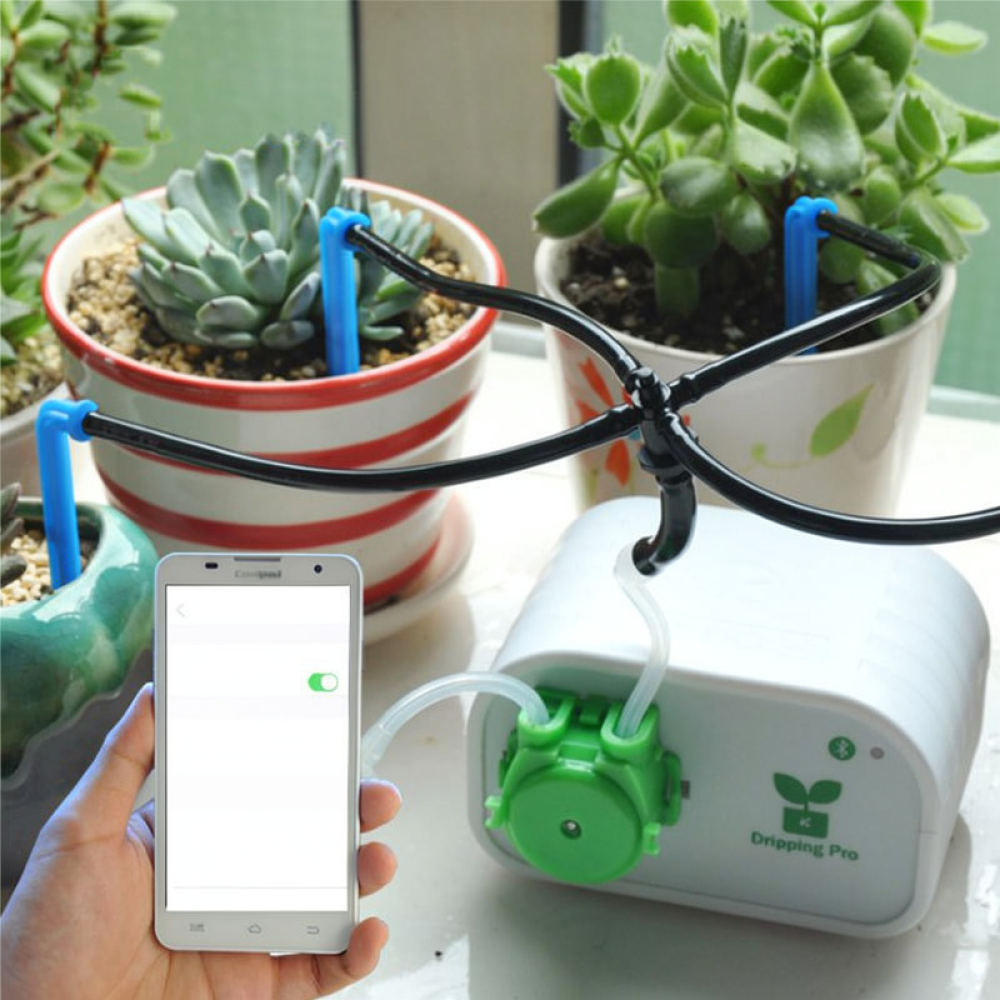 自動給水装置キット。スマートな点滴灌漑システムで、室内の植物 - Smart Pot のレビューと価格