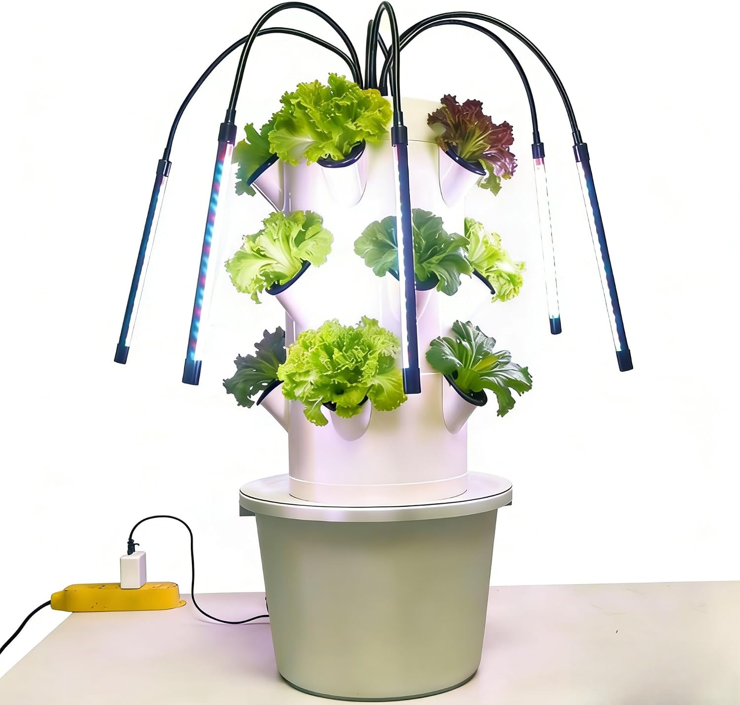 垂直型水耕栽培システム 3層15穴 室内ガーデンキット キッ - Hydroponic Tower のレビューと価格